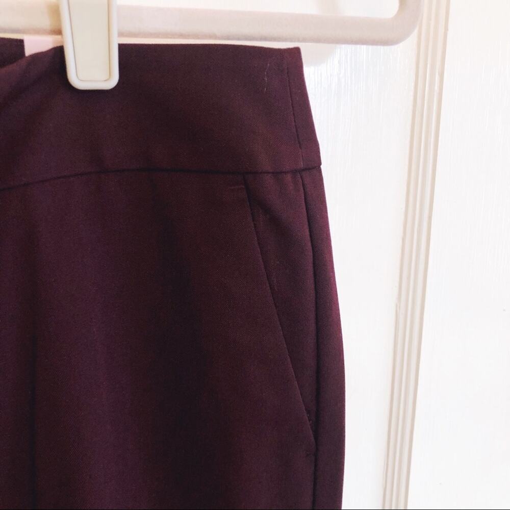 Ann Taylor Maroon Modern Slim Leg Dress Pants - Picture 8 of 12